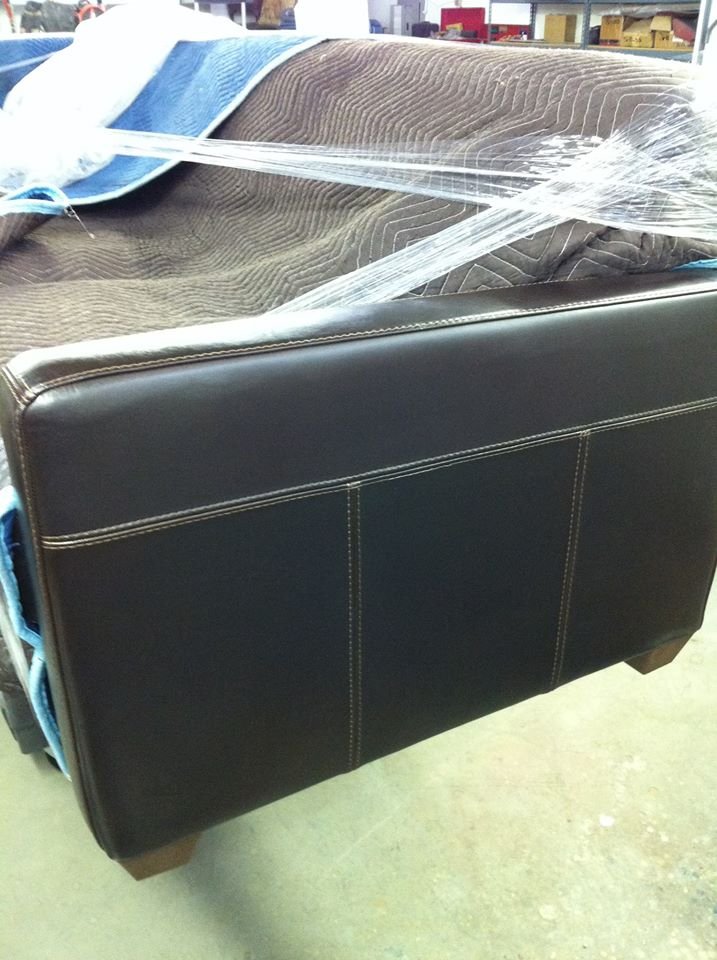 Restored Leather Sofa New Life Service Co Of Dallas