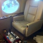 Aircraft Interior Refinished by New Life Service Company of Dallas at www.newlifeservice.net